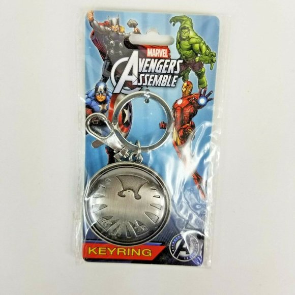 Marvel Avengers Assemble Keychain Logo Metal Keyring Monogram Key Chain New - Picture 9 of 12